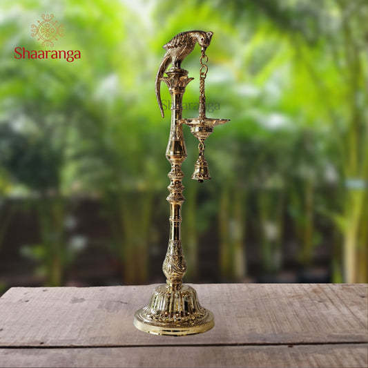 30 Inches Bronze Parrot lamp