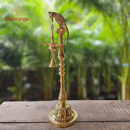 30 Inches Bronze Parrot lamp