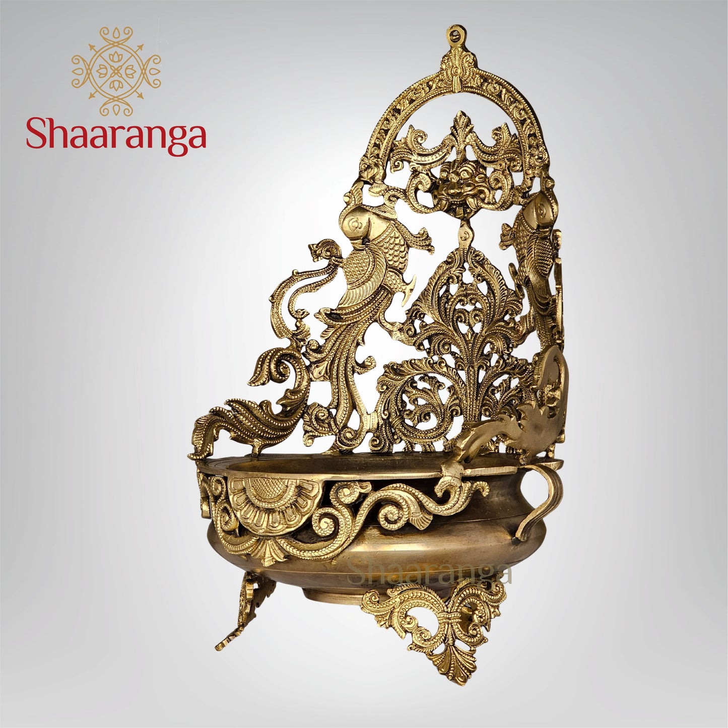 18 Inches Bronze Urli with Arch