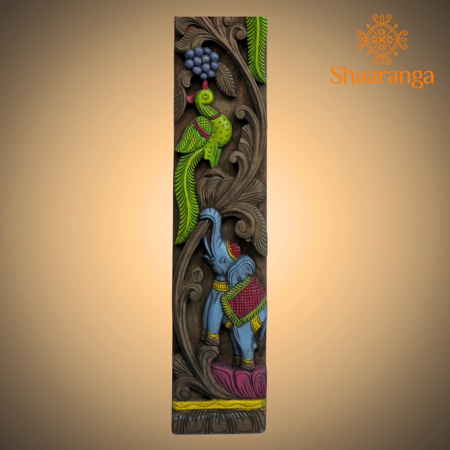48 Inches Wood Parrot Verticals