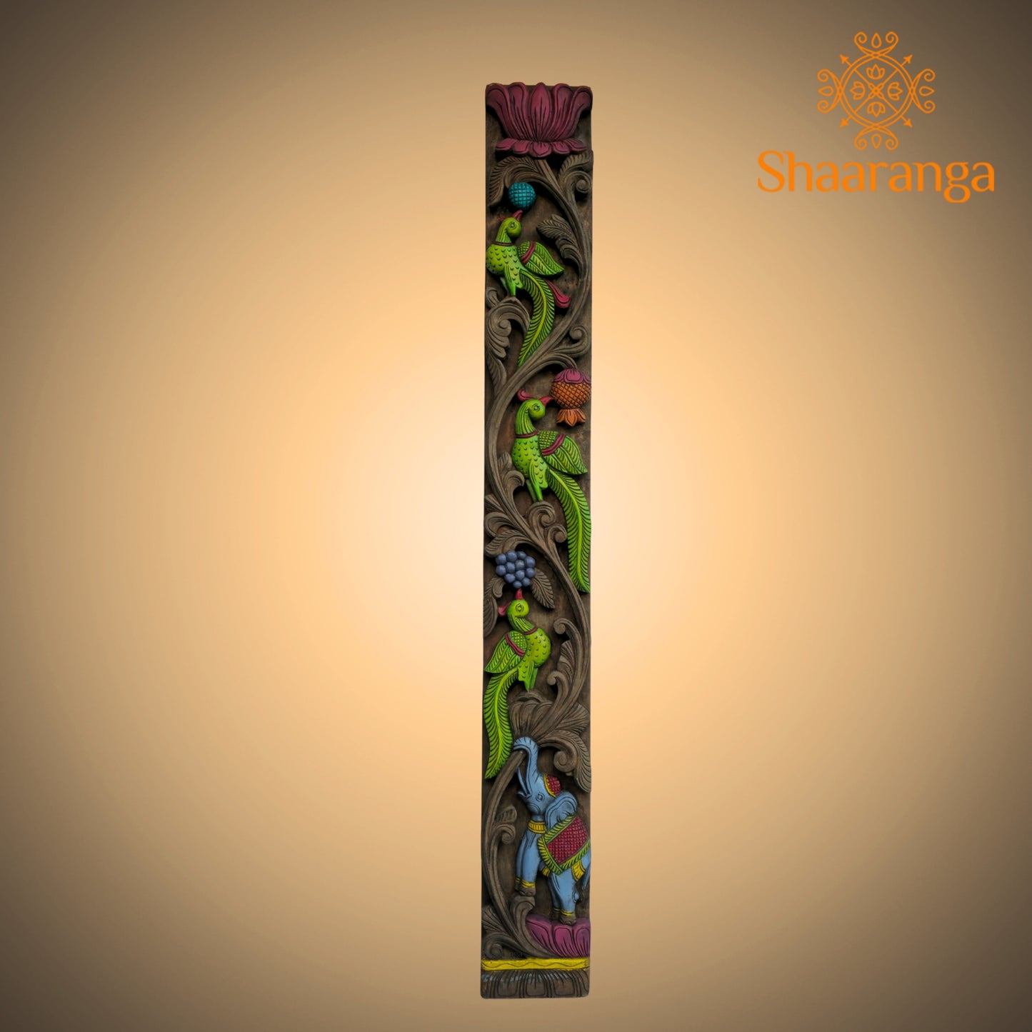 48 Inches Wood Parrot Verticals