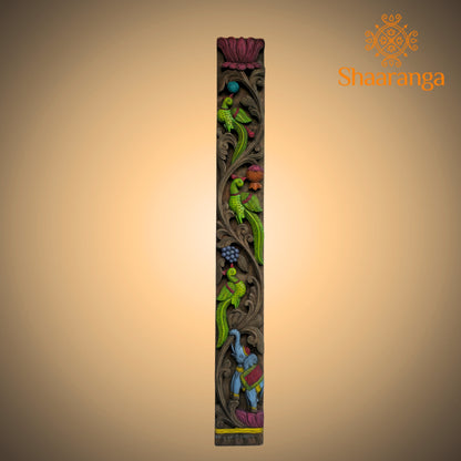 48 Inches Wood Parrot Verticals