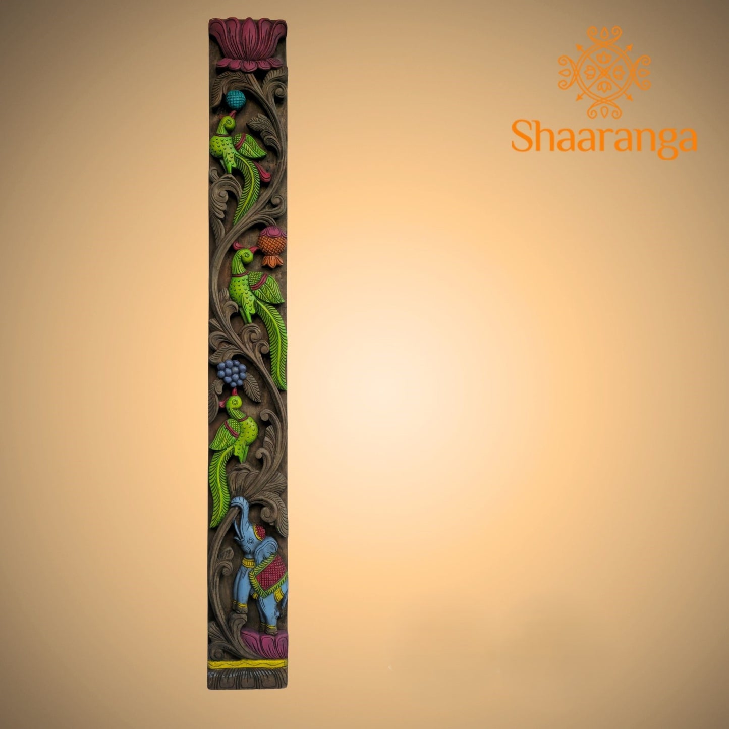 48 Inches Wood Parrot Verticals