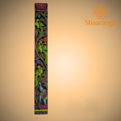 48 Inches Wood Parrot Verticals