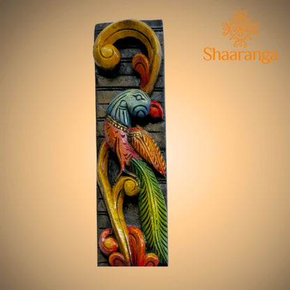 36 Inches Wood Parrot Vertical Pointed