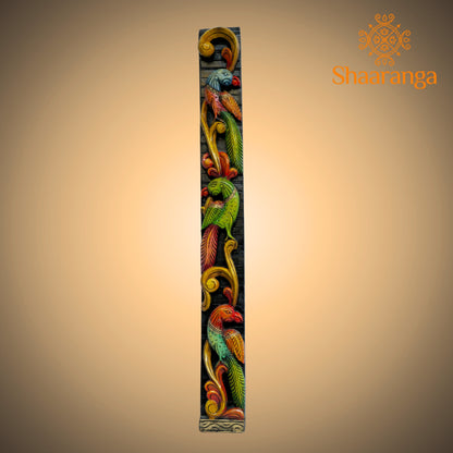 36 Inches Wood Parrot Vertical Pointed