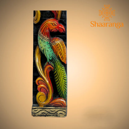 36 Inches Wood Parrot Vertical Pointed