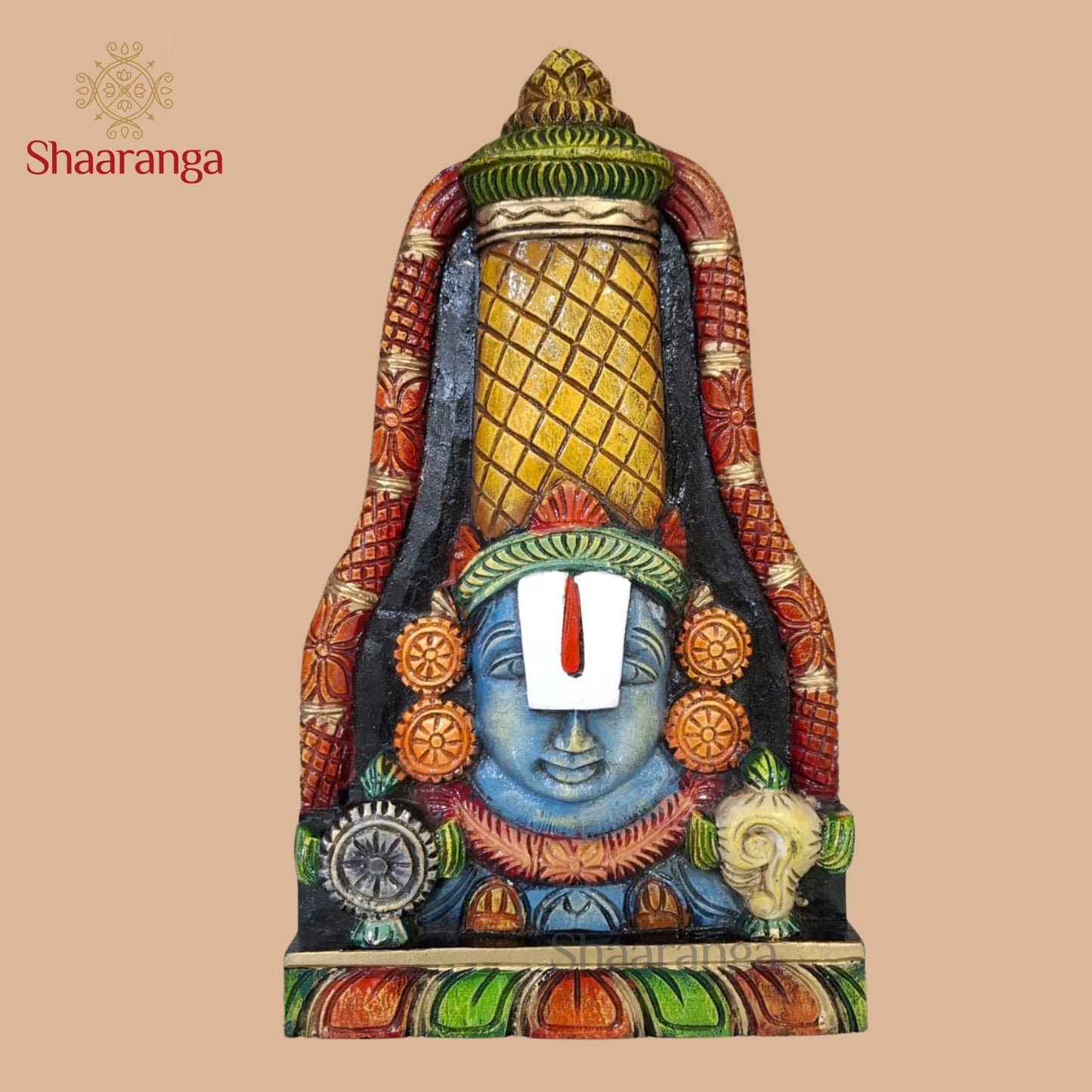 15 Inches Wood Balaji Hanging