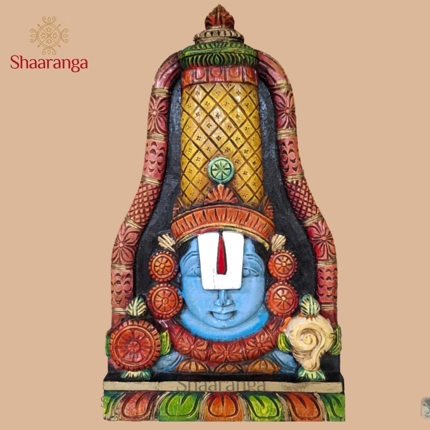 16 Inches Wood Balaji Hanging