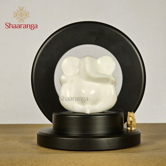 7 Inches Marble Appu Ganesha