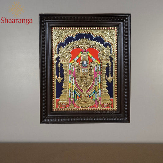 18x15 Inches Balaji Tanjore Painting with 22k Gold Work