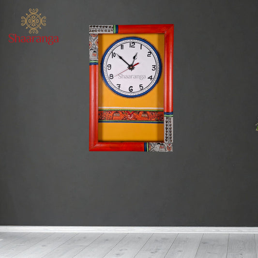 15x10 Inches Wooden Handcrafted Wall Clock