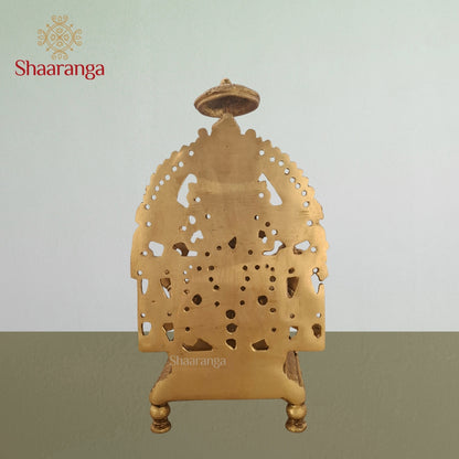 9 Inches Brass Ganesha With Arch
