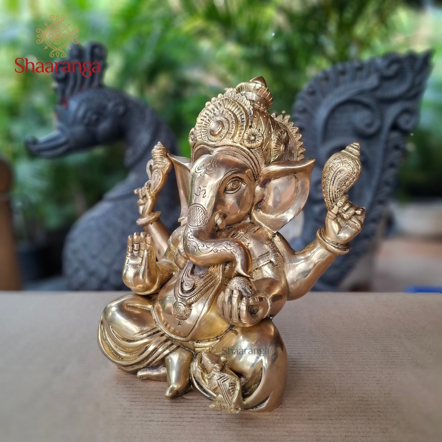 12.5 Brass Appu Ganesha
