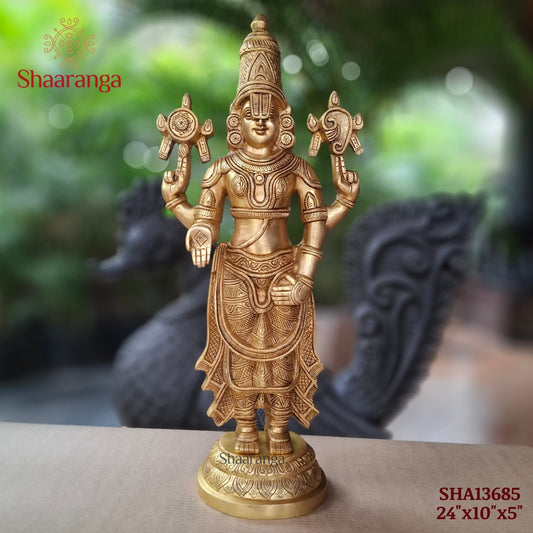 24 Inches Brass Tirupati Balaji