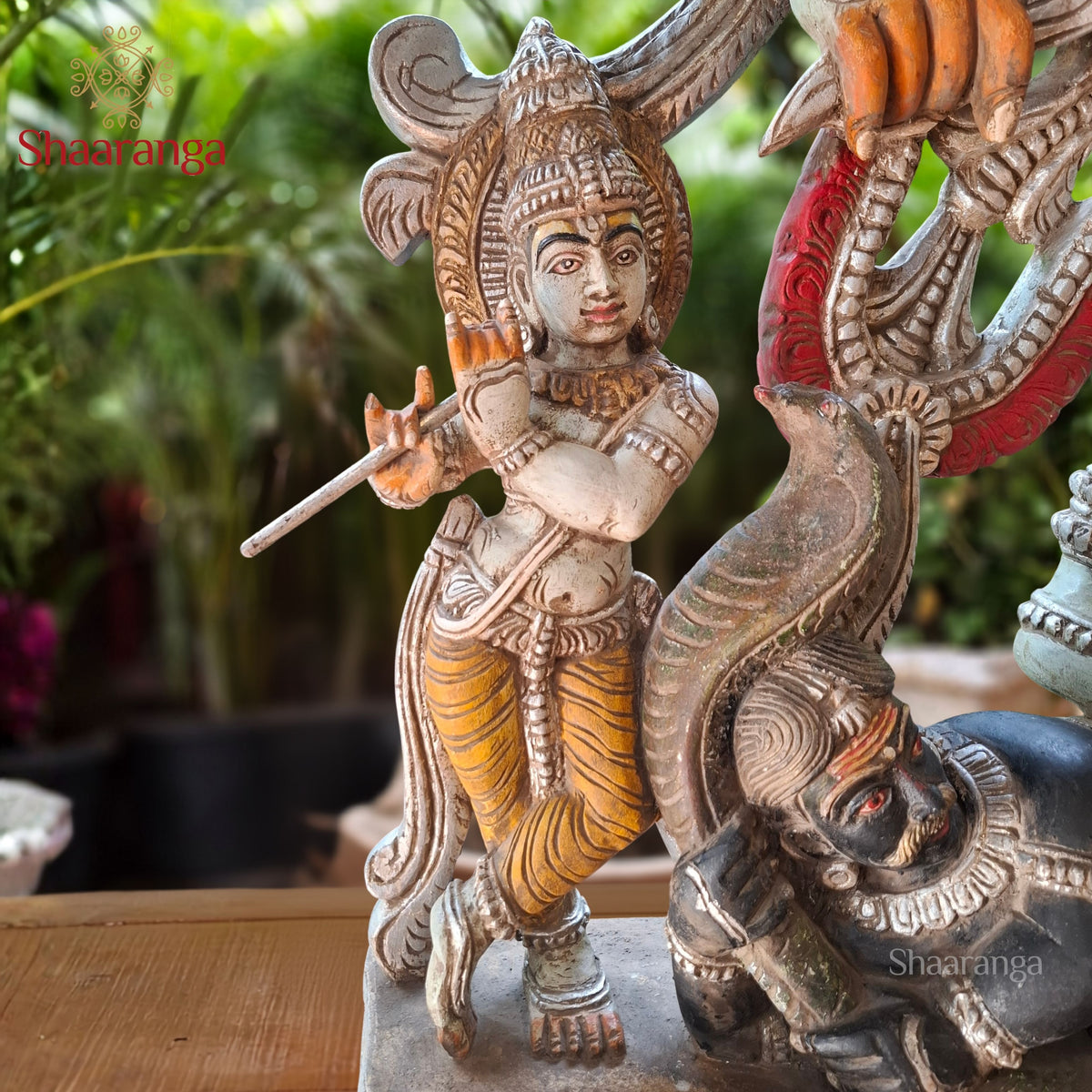49 Inches Wooden Ten-Armed Dancing Shiva — Divine Rhythm, Extraordinary Craftsmanship