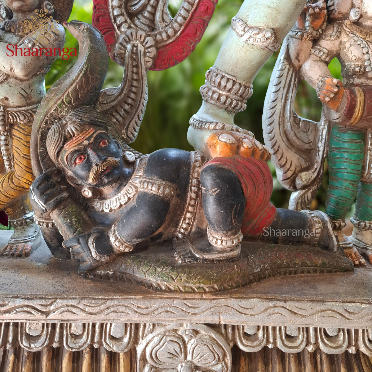 49 Inches Wooden Ten-Armed Dancing Shiva — Divine Rhythm, Extraordinary Craftsmanship