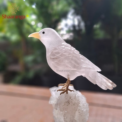 7 Inches Handcrafted Semi-Precious Stone Bird