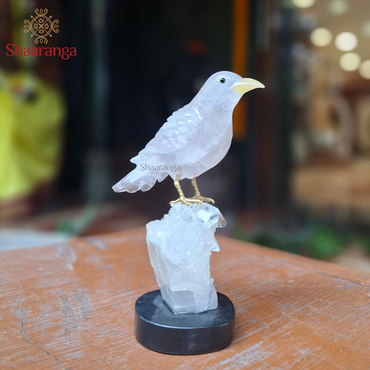 7 Inches Handcrafted Semi-Precious Stone Bird
