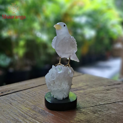 7 Inches Handcrafted Semi-Precious Stone Bird