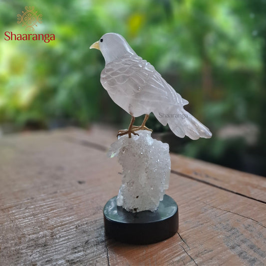 7 Inches Handcrafted Semi-Precious Stone Bird
