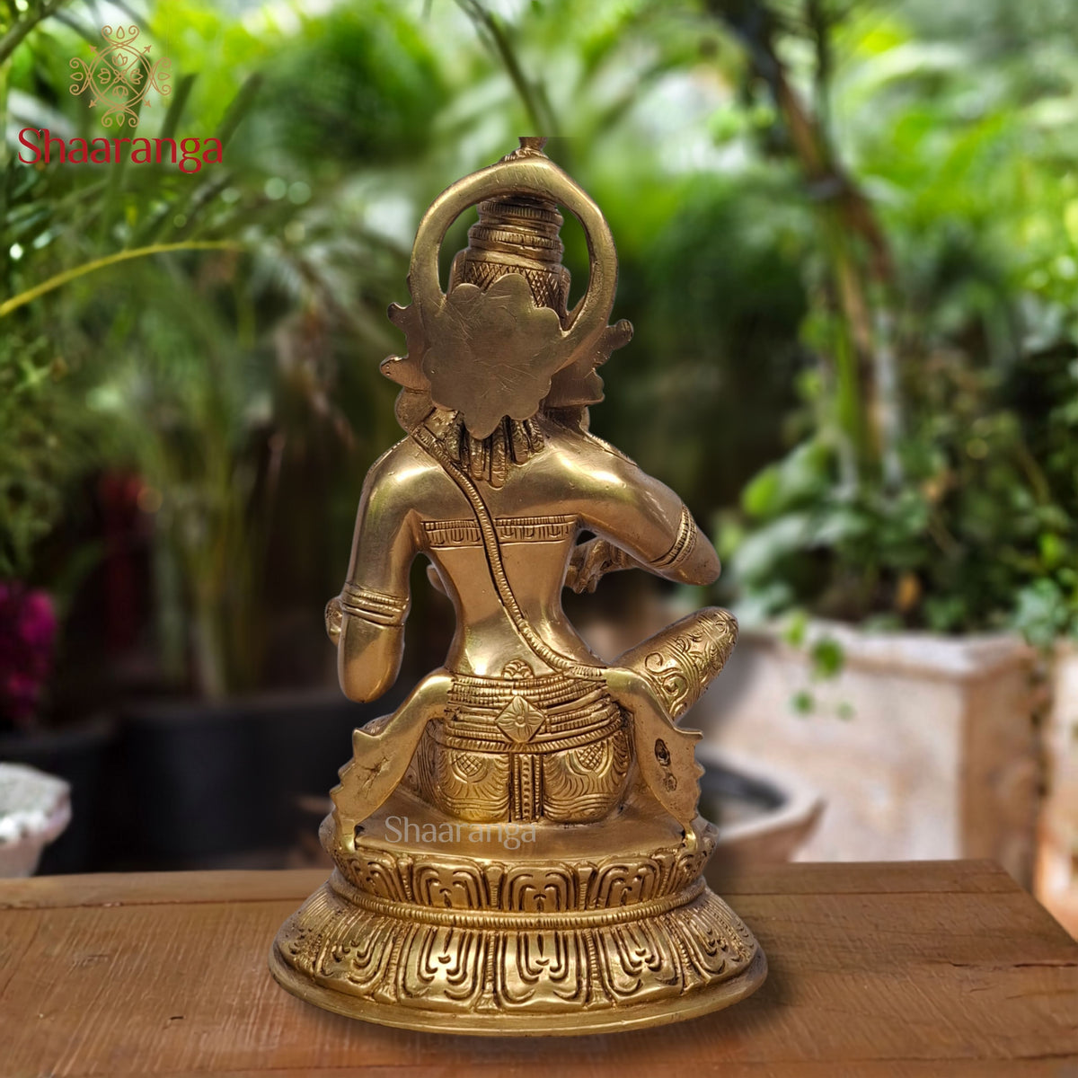 10-Inch Brass Annapurna Devi — The Blessing of Nourishment