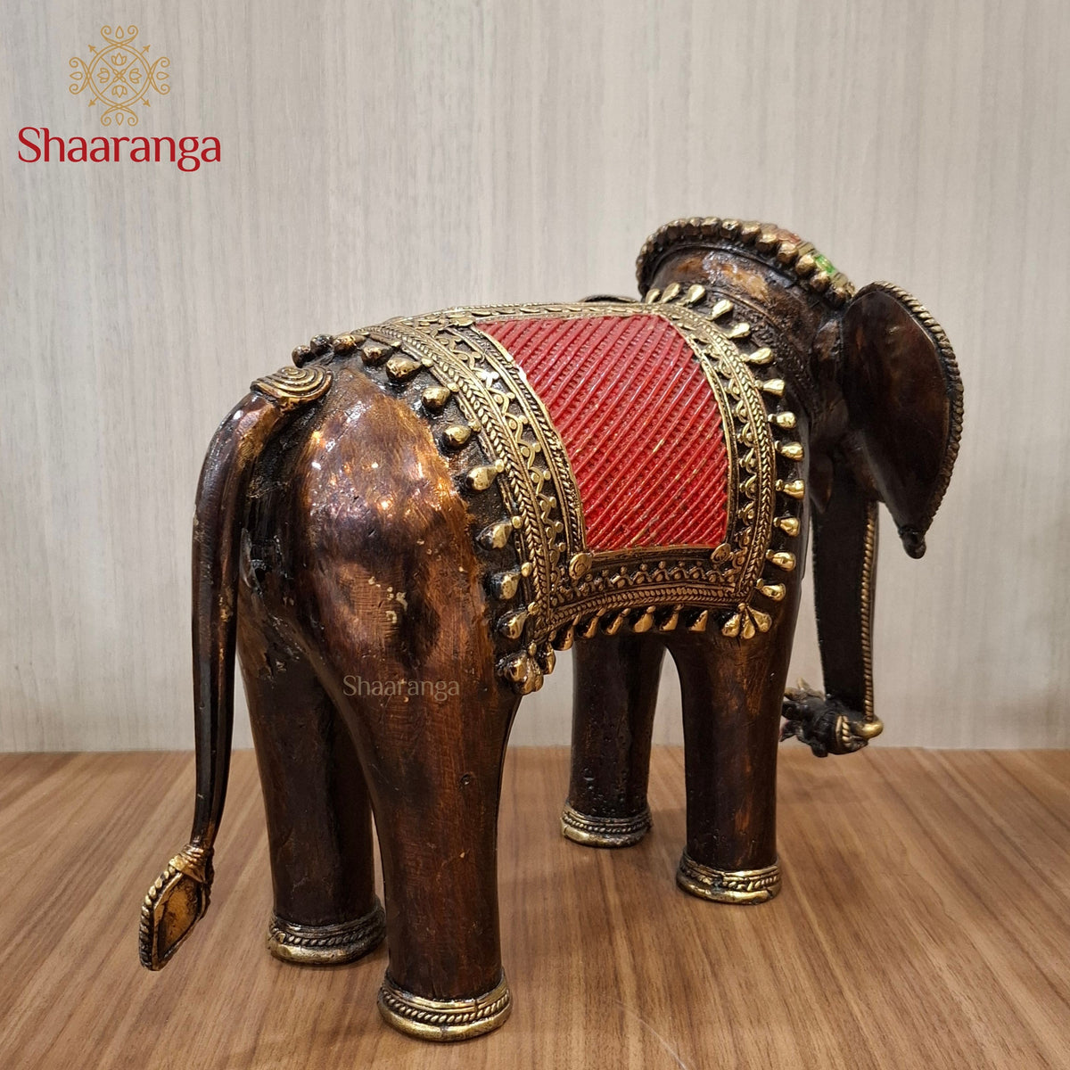 10 Inches Dokra Brass Elephant