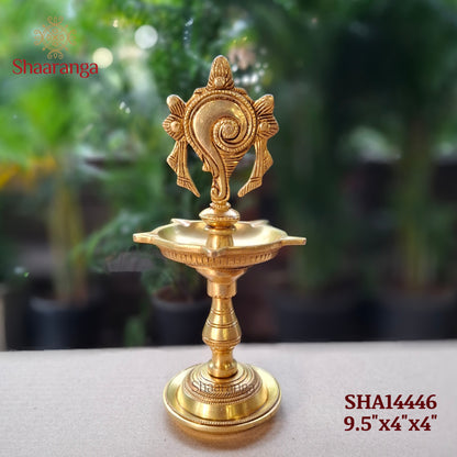 9.5 Inches Brass Shank Lamp
