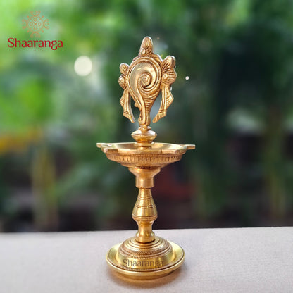 9.5 Inches Brass Shank Lamp