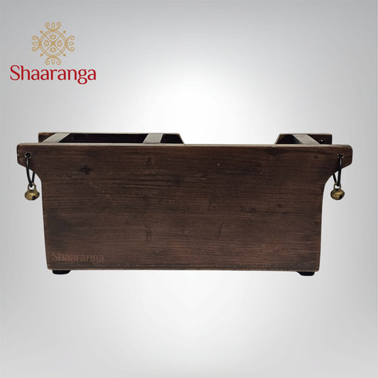 9.5 x 4 Inches Wooden Cutlery Holder