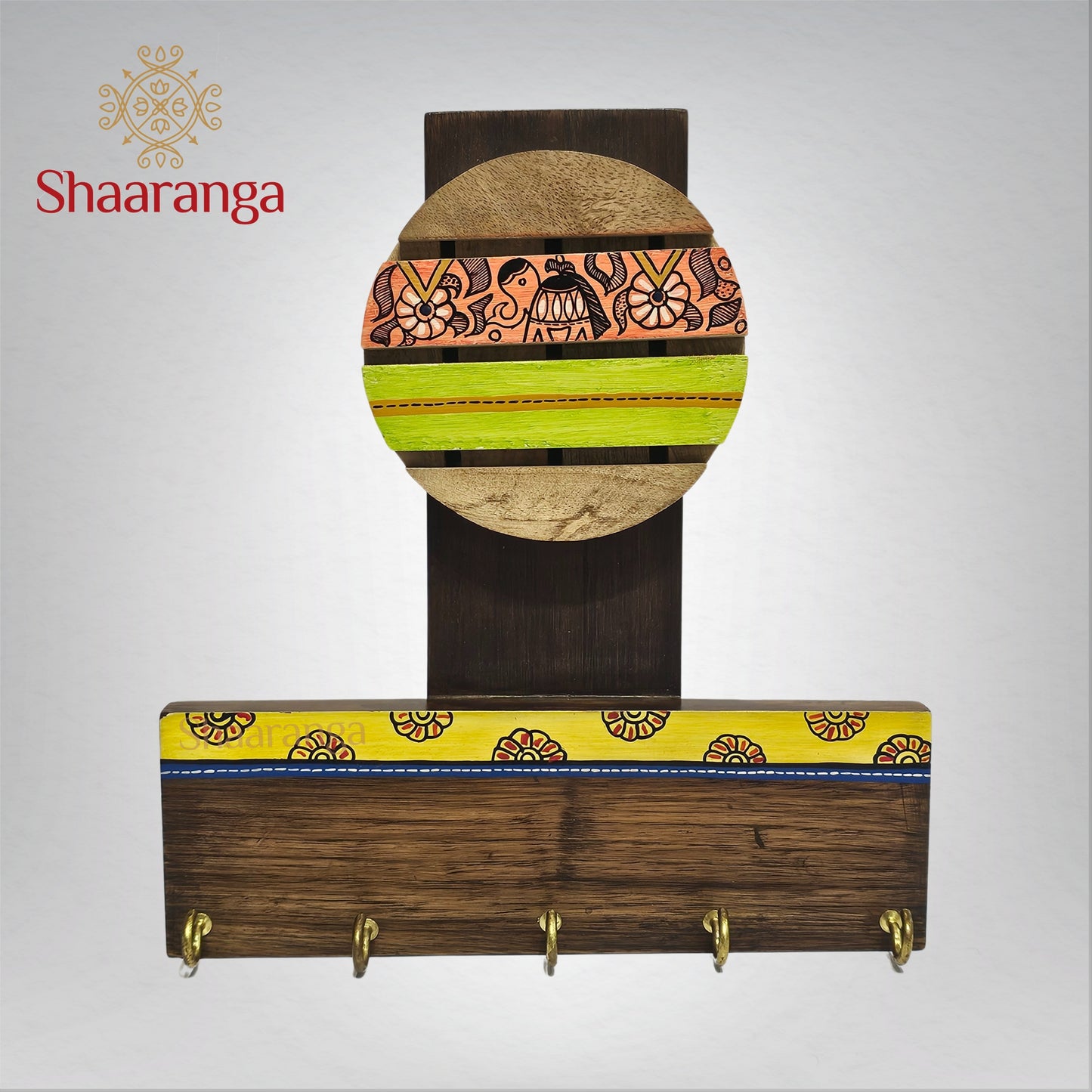 9 Inches Assorted Wooden Key Holder