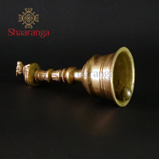 5 Inches Brass Nandi Pooja Bell – Sacred Resonance of Devotion