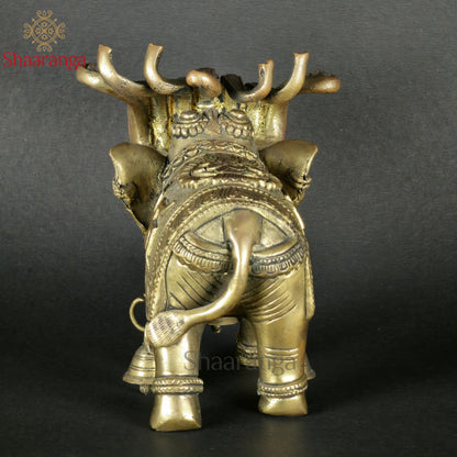 6 Inches Brass Elephant Airawat