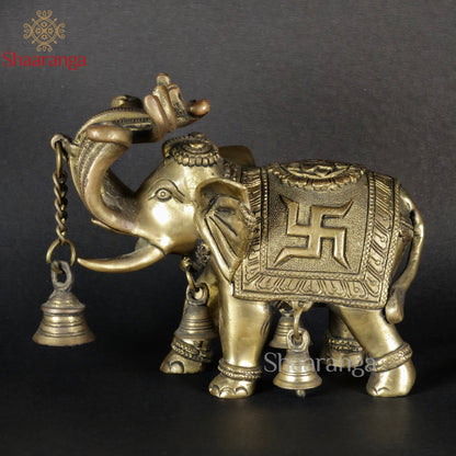 6 Inches Brass Elephant Airawat