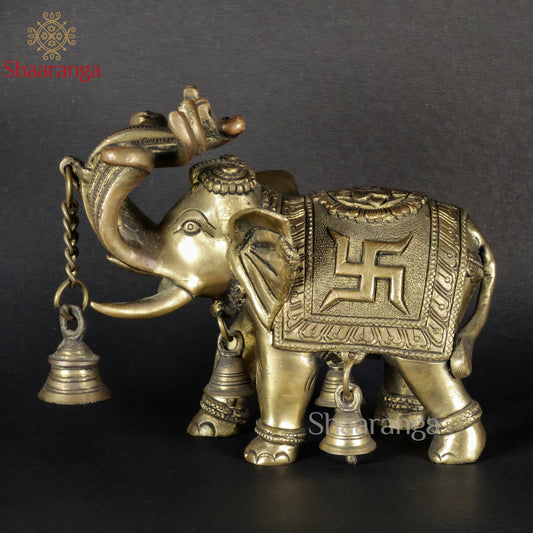 6 Inches Brass Elephant Airawat