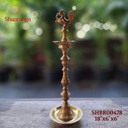 18 Inches Brass Annam Lamp