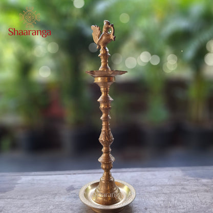 18 Inches Brass Annam Lamp