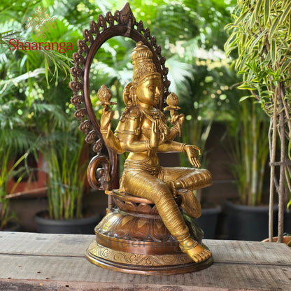 25 Inches  Brass Lakshmi Devi with Arch.