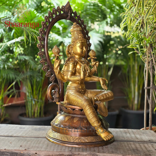 25 Inches  Brass Lakshmi Devi with Arch.
