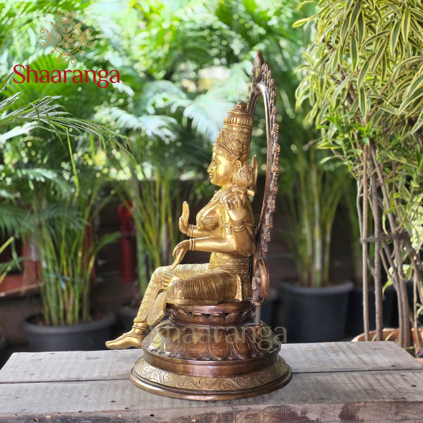25 Inches  Brass Lakshmi Devi with Arch.