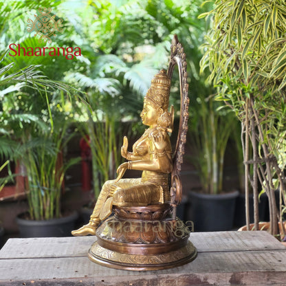 25 Inches  Brass Lakshmi Devi with Arch.