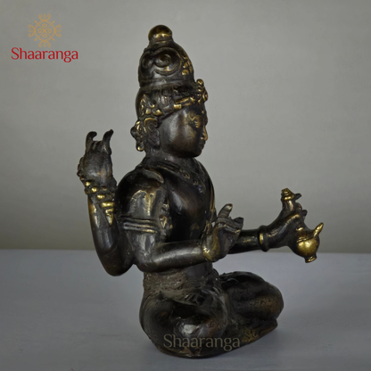 6 Inches Brass Lokeswara