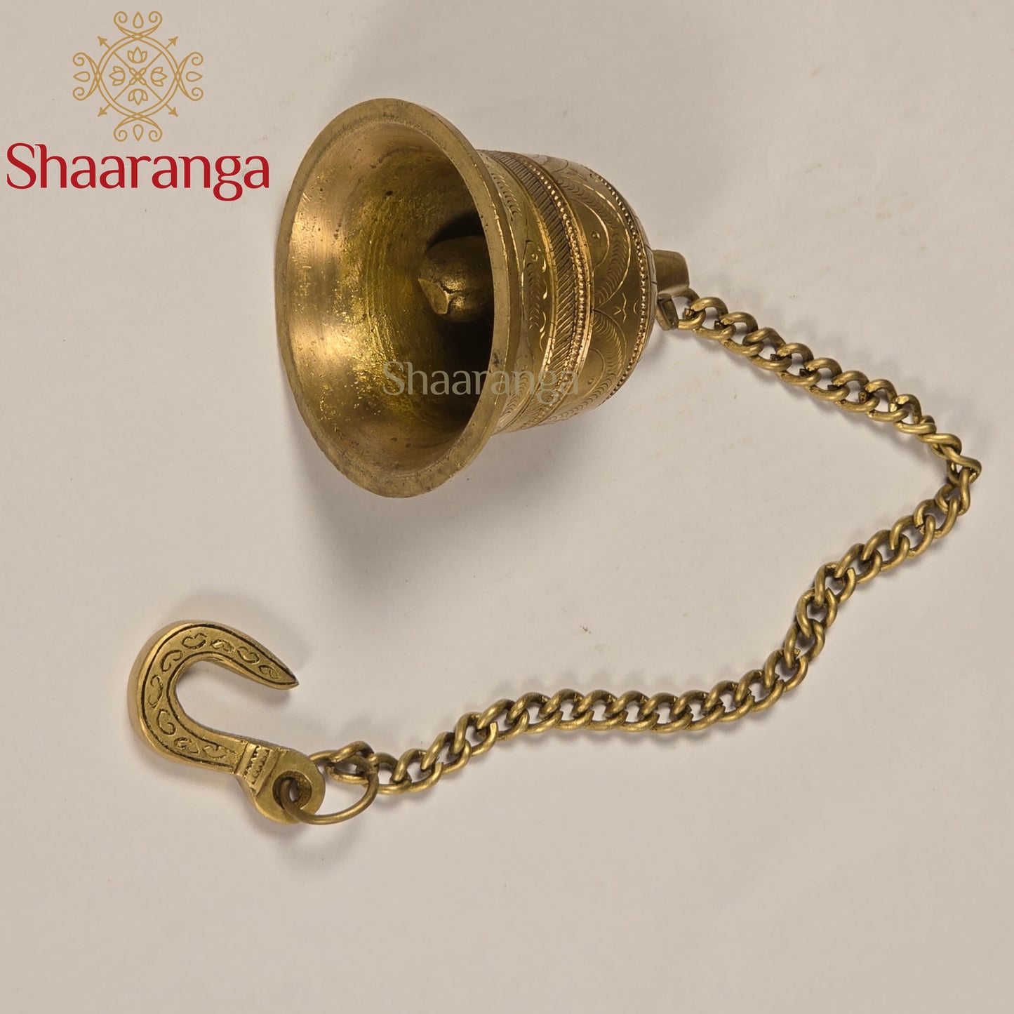 2.5 Inches Brass Temple Bell with Chain