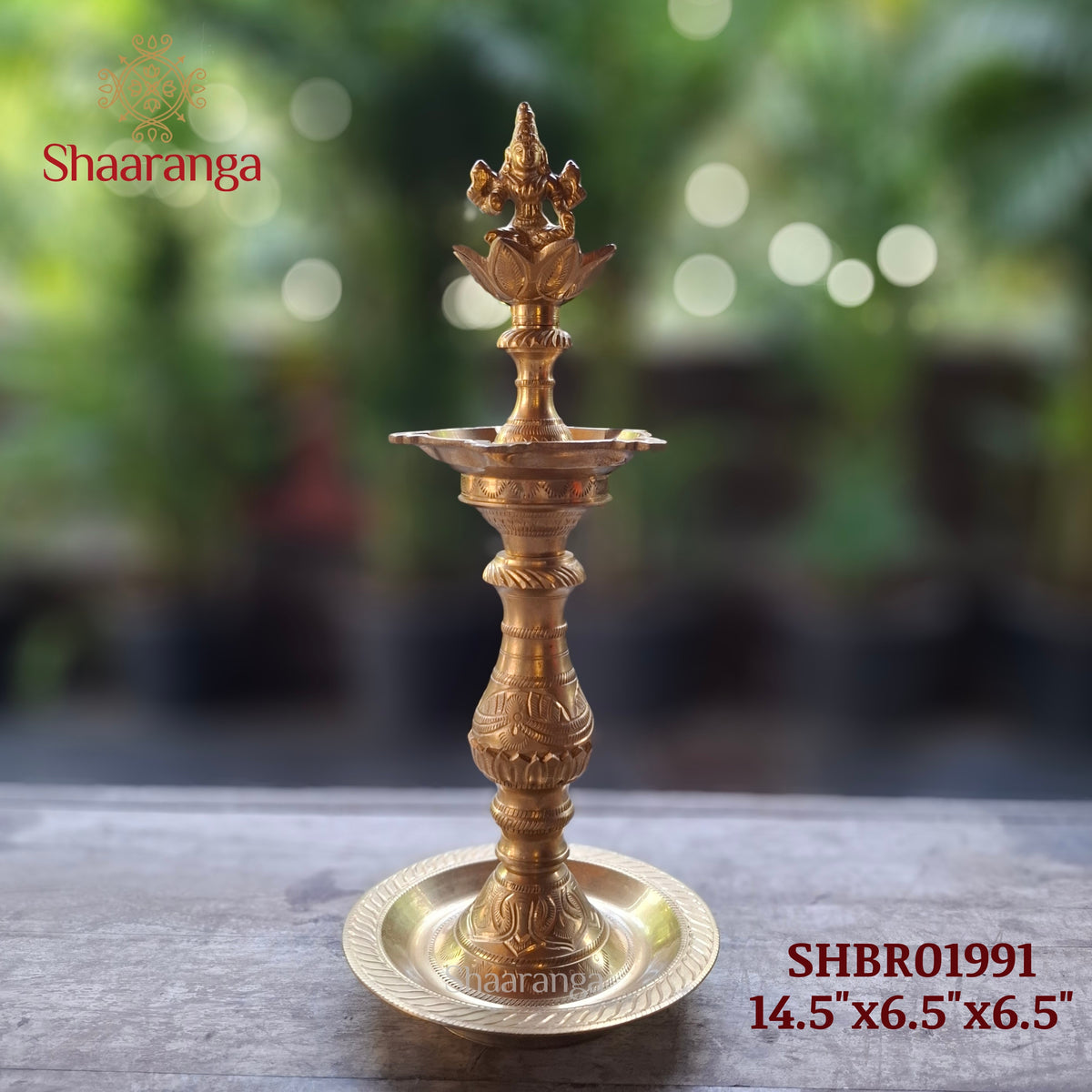 14.5 Inches Bronze  Astha Lakshmi Special Lamp