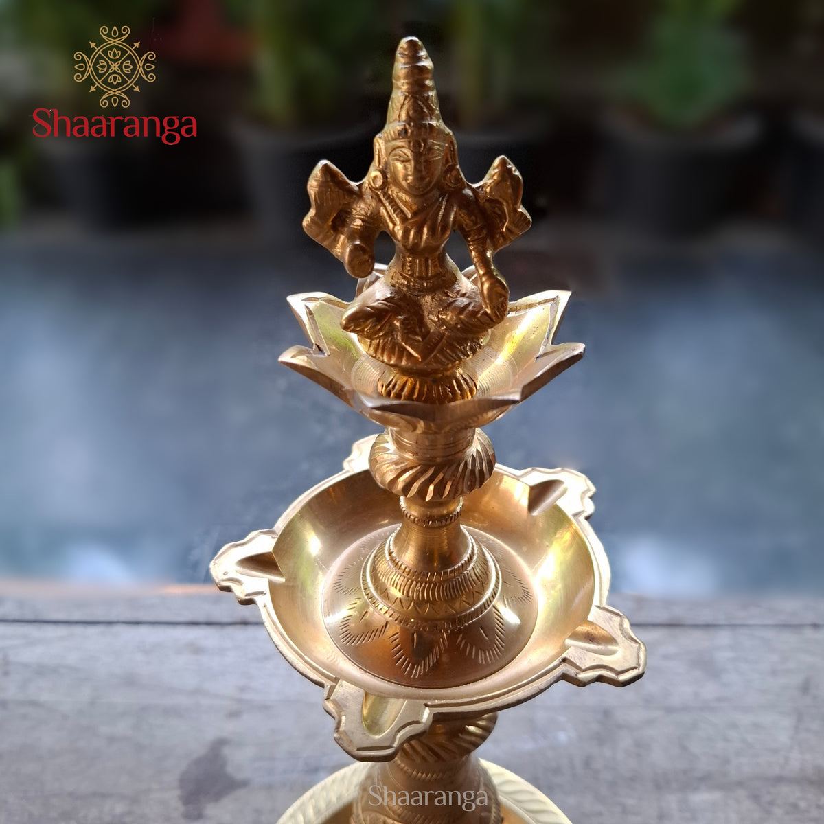 14.5 Inches Bronze  Astha Lakshmi Special Lamp