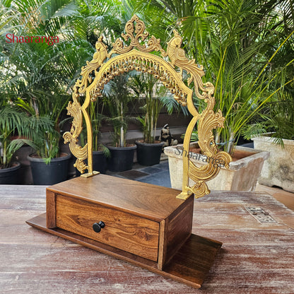 22 Inches Brass Temple Arch with Base