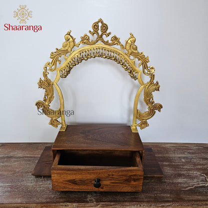 22 Inches Brass Temple Arch with Base