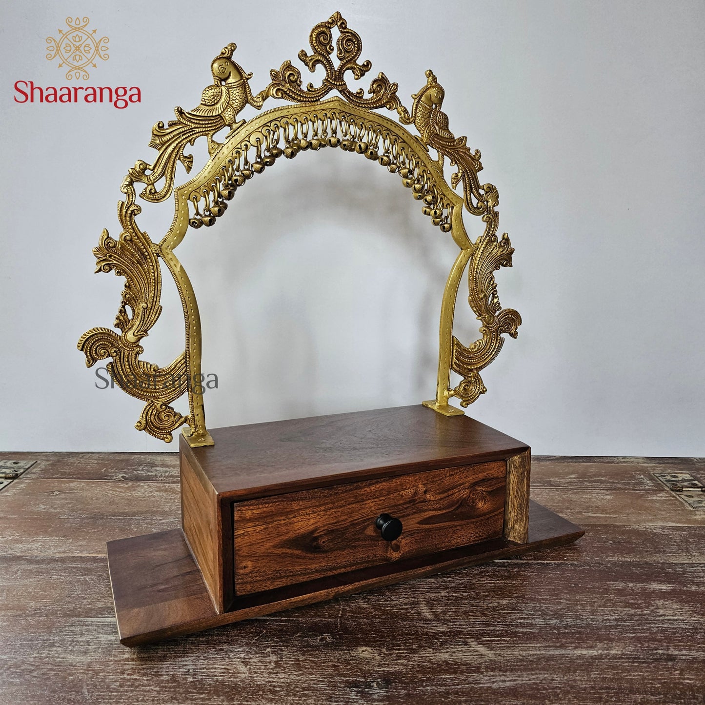22 Inches Brass Temple Arch with Base