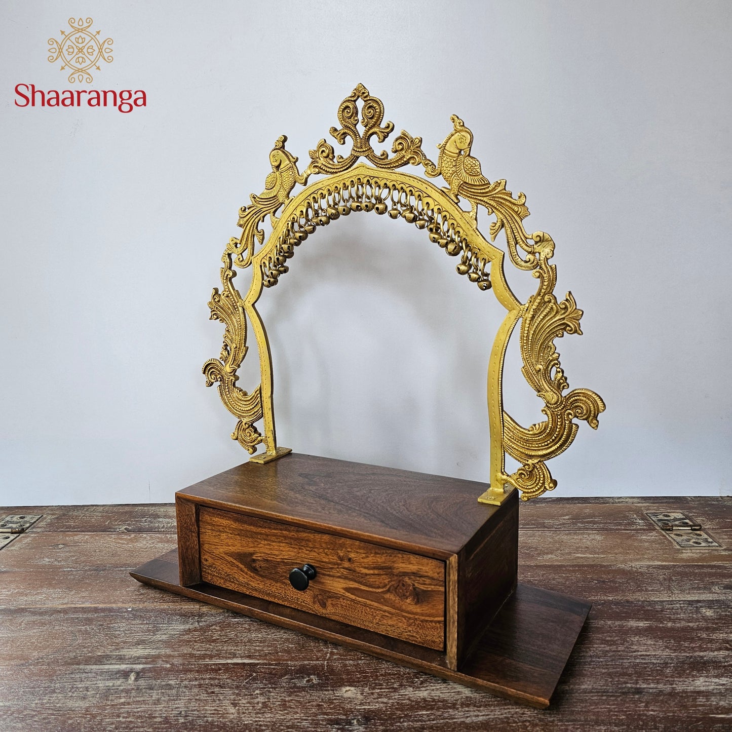 22 Inches Brass Temple Arch with Base
