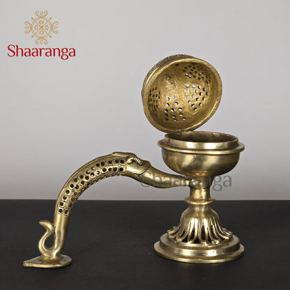 8 Inches Brass Dhoop Burner